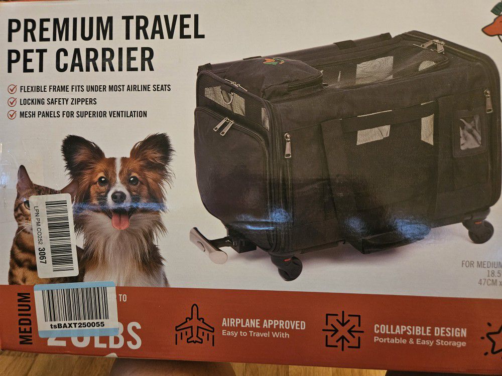 Premium Travel Pet Carrier NEW