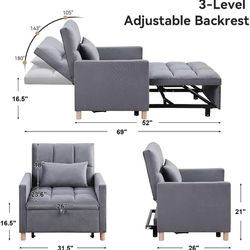 Brand New, Still In Box, Single Sofa Chair Sleeper Lounge 