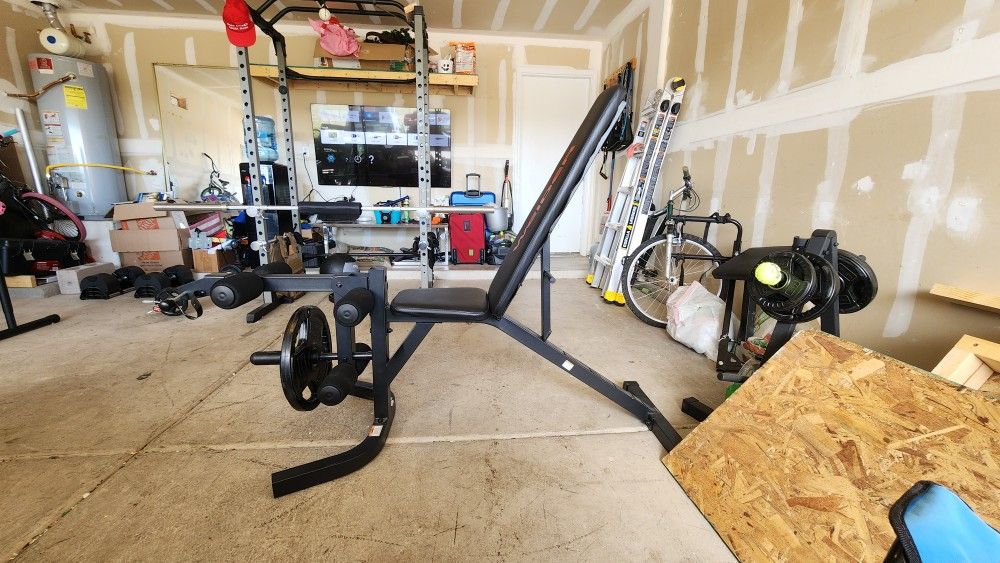 Weight Bench And Rack