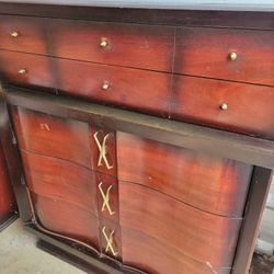 2 Mid Centry Dressers With Mirror All Original 
