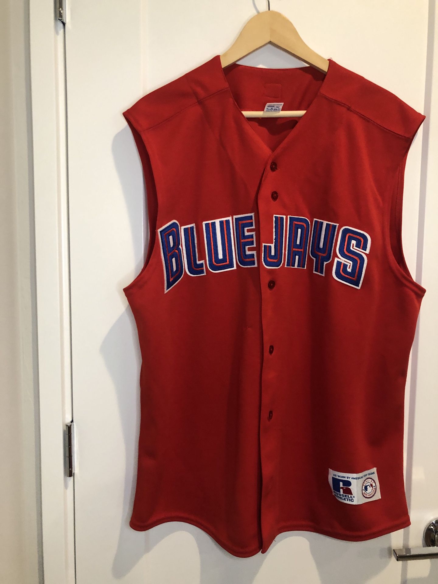 Toronto Blue Jays Red Canada Day Jersey Vintage 1997 No Name Sz XL Russel  for Sale in Kirkland, WA - OfferUp