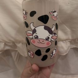 Cute chocolate milk cow cup 🐮🤎