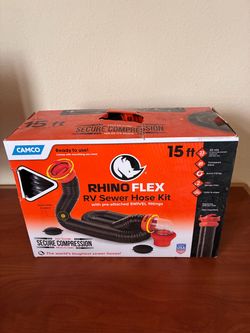 RV sewer flex hose kit 15 foot new