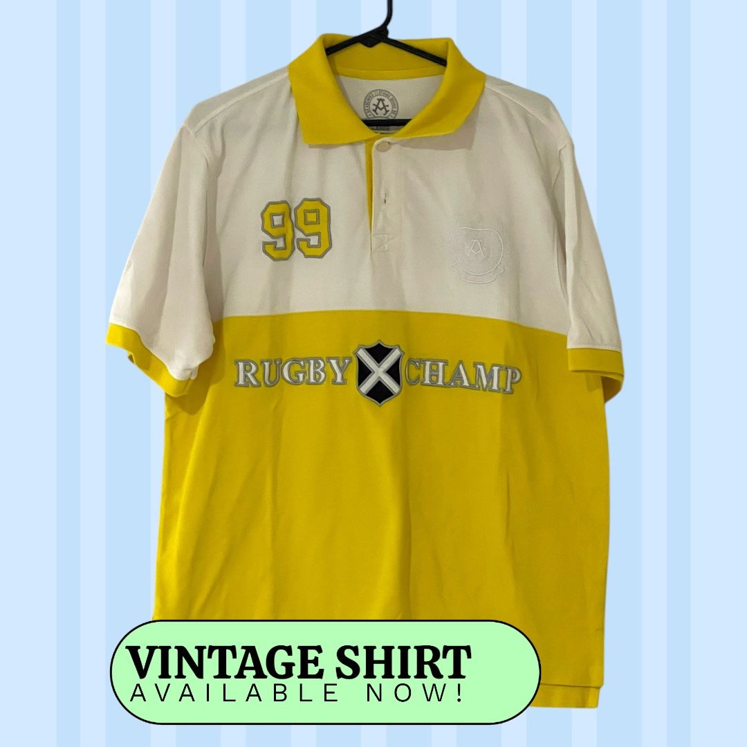🏷️ Captivating Vintage Rugby Shirt L
