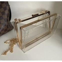 New Clear Purse for Women Acrylic Clear Clutch Bag,acrylic Purses Clear Clutch