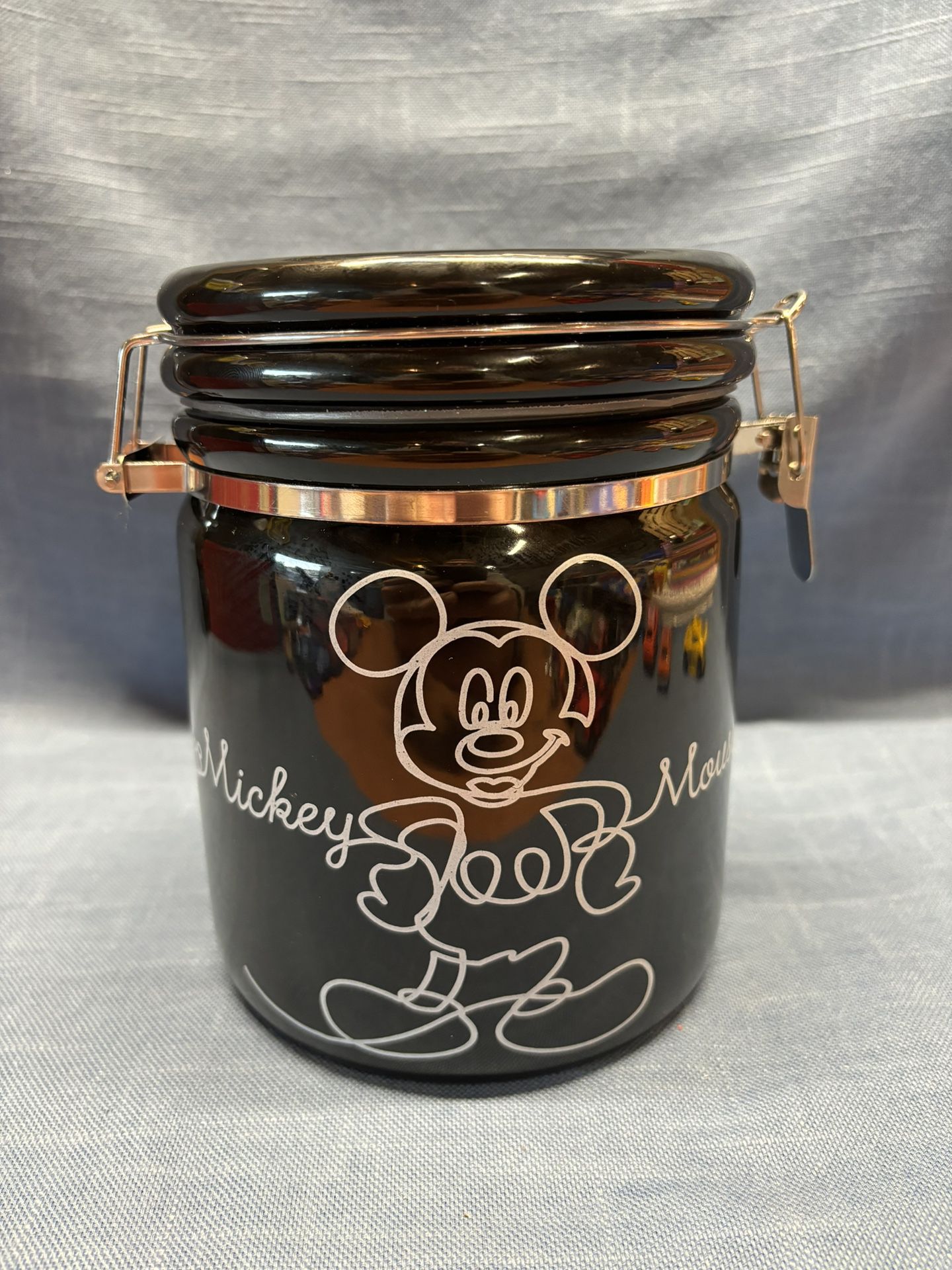 Disney “Mickey Mouse” Sketchbook Black Jar - Great Condition! 
