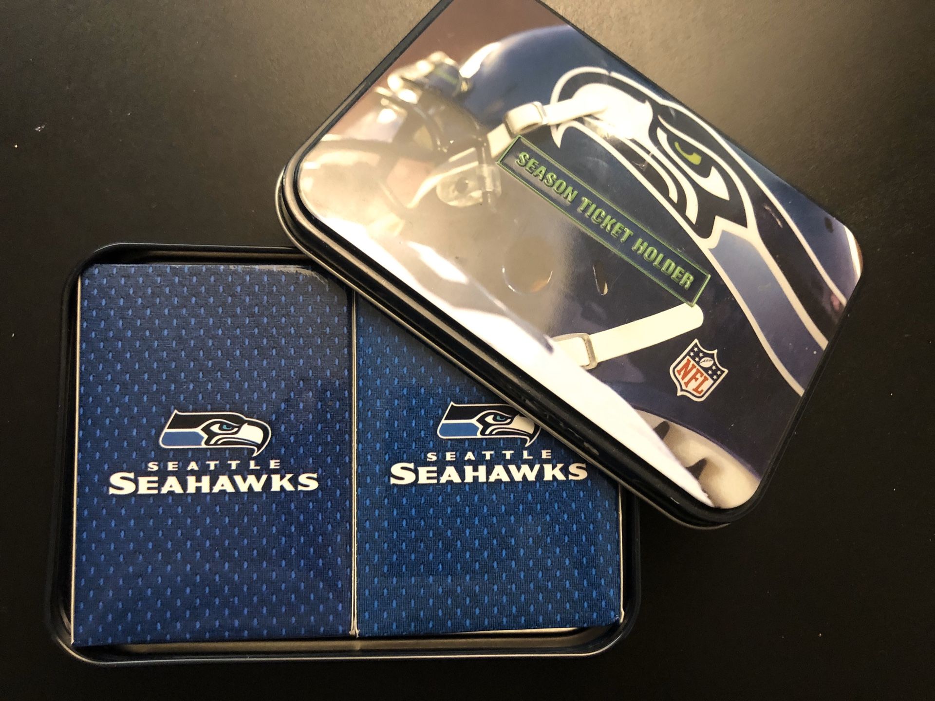 Seattle Seahawks Season ticket holder and two set playing card