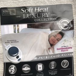 Luxury Electric King Size Soft Dual Control Electric Blanket #cozy
