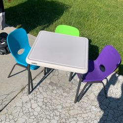 Lifetime Table & Chairs For Kids