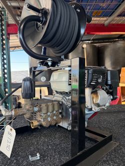 Gas pressure washer with 100ft reel
