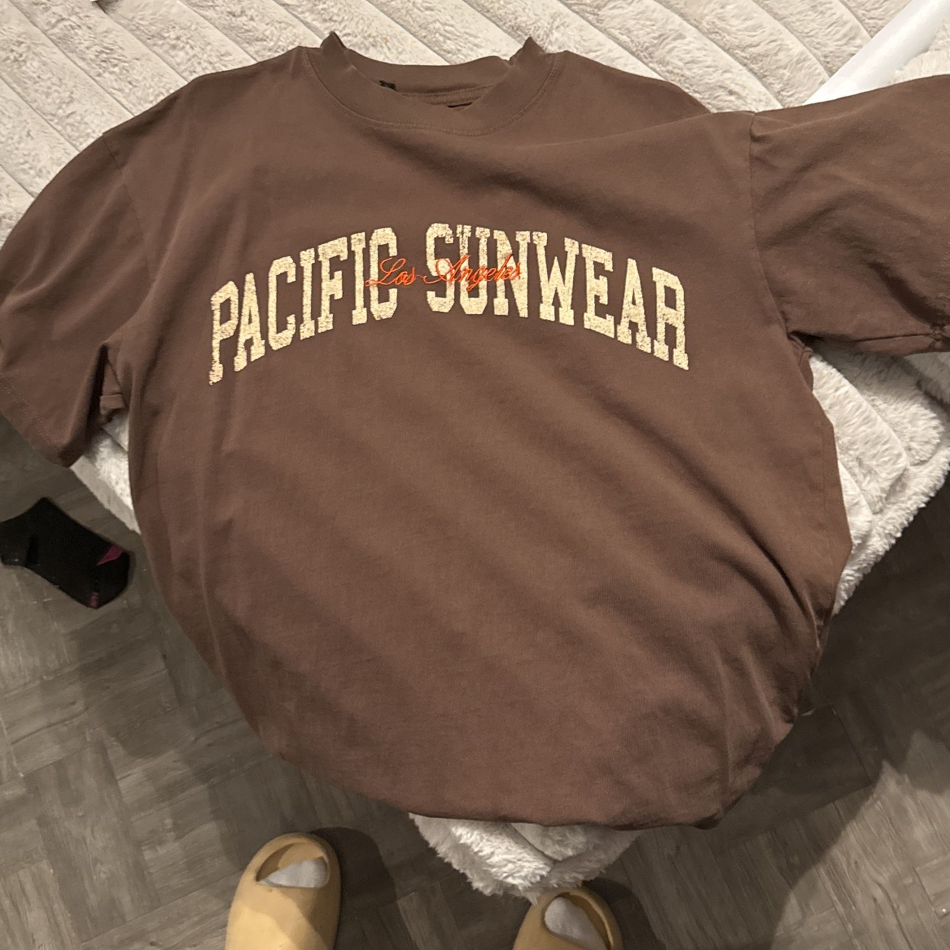 PacSun Brown Oversized Tee Shirt Heavy Weight