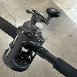 PENN Rival |I Level Wind Conventional Fishing Combo, 6'6" Medium Heavy Rod, 20 Size Reel