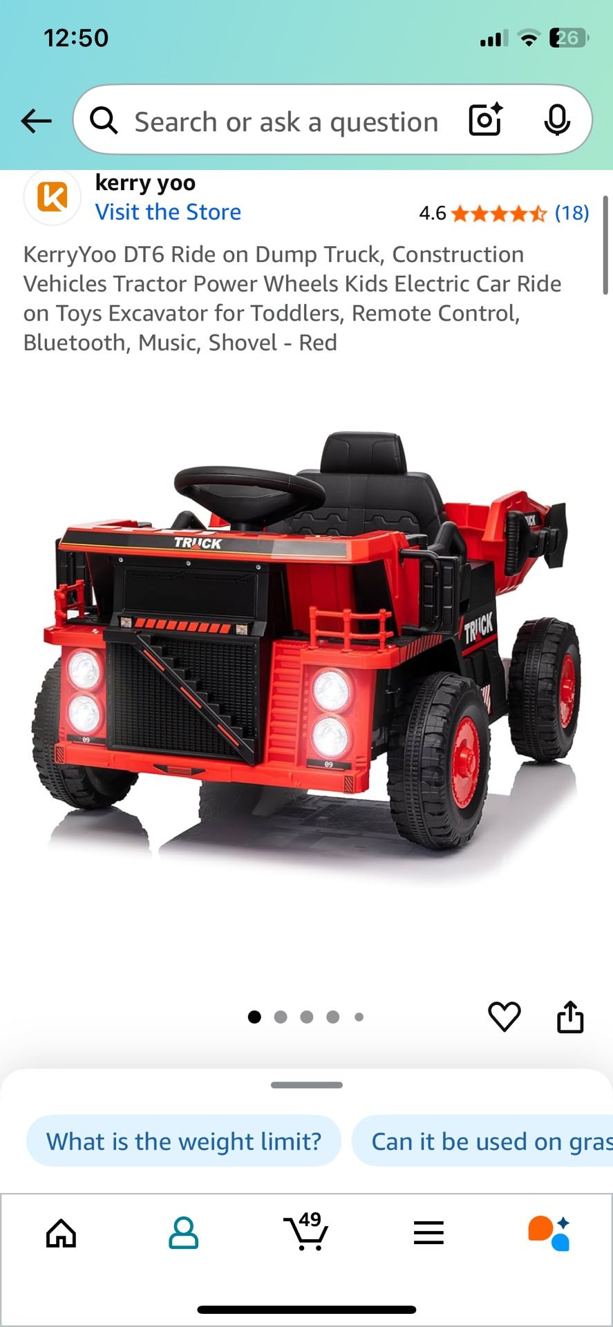 Kids Ride on Truck
