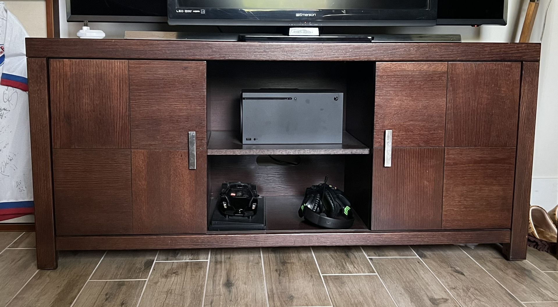 (Chestnut) - 52” TV Console 