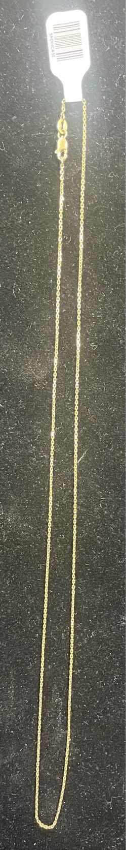 14k gold 25in anchor chain with lobster clasp