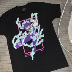 MYHERO ACADEMIA Black Graphic T-Shirt with Anime Design