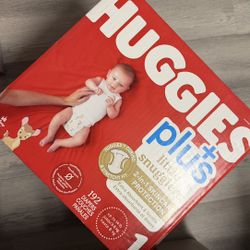 Huggies little snugglers diapers size 1 & 2