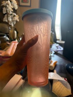 Starbucks Pink Frosted Tumbler with Lid