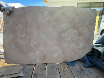 Stone with decorations