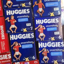 Huggies 5 ,6, 7 $20 Each Box 