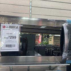 LG Over The Range Microwave In Black Stainless Steel 