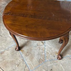 TWO Vintage Drop Leaf Side Tables