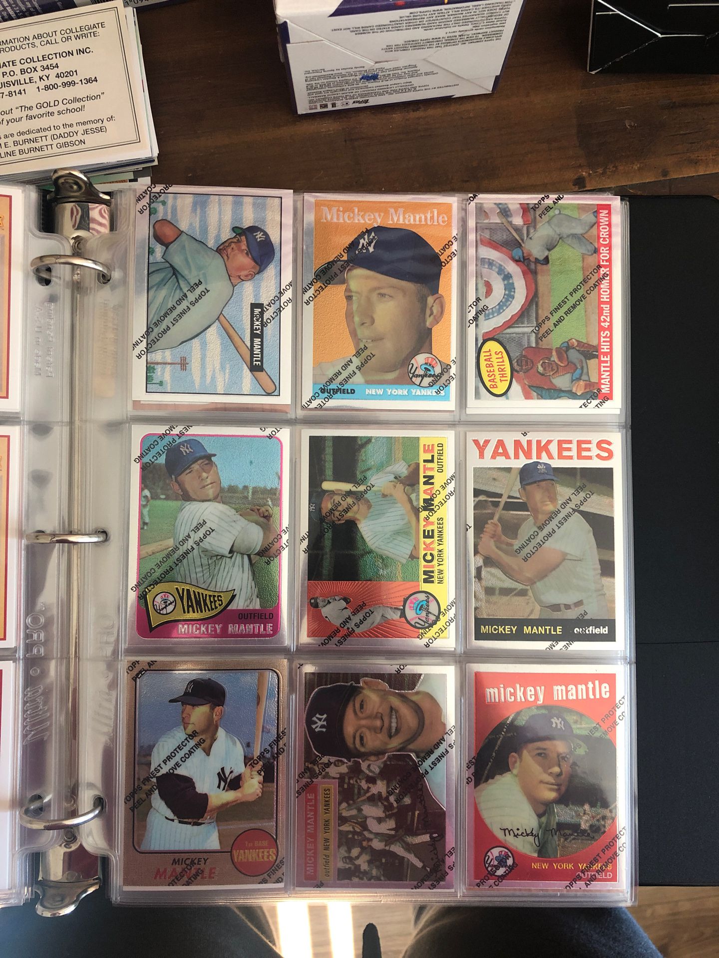 Set of 20 Mickey mantle reprints