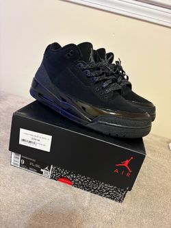 Air Jordan 3 Retro Black Cat 2025 Size 9