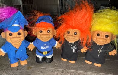 Vintage Troll Dolls Set of 4