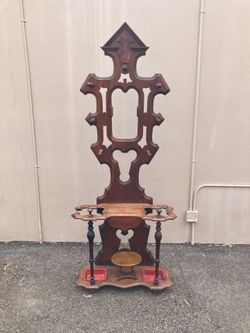 Antique Eastlake Victorian Hall Tree