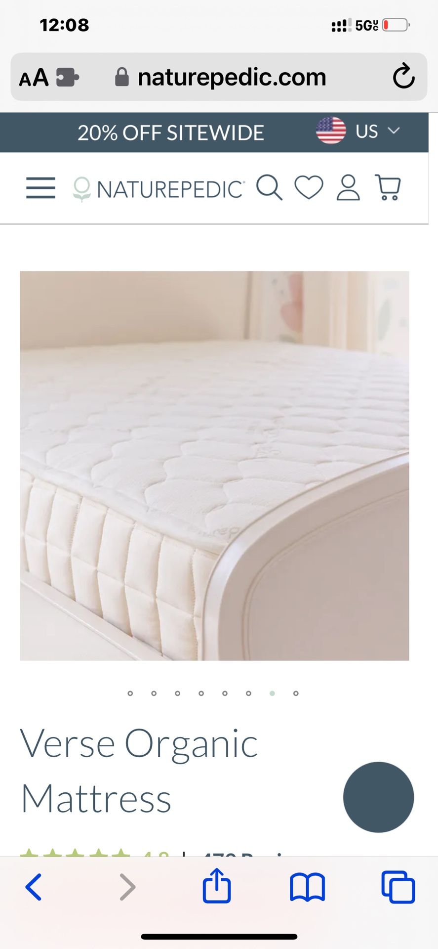 Full Size Nature Pedic Organic Mattress Or Full Size Gel Max 12 Inch Mattress cheaper
