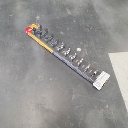 Mac Tools 10pc 3/8"DR Metric Open End Crowfoot Wrench Set. Model #: SMCOS10KS