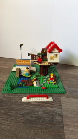 LEGO Treehouse Set Built with Minifigures
