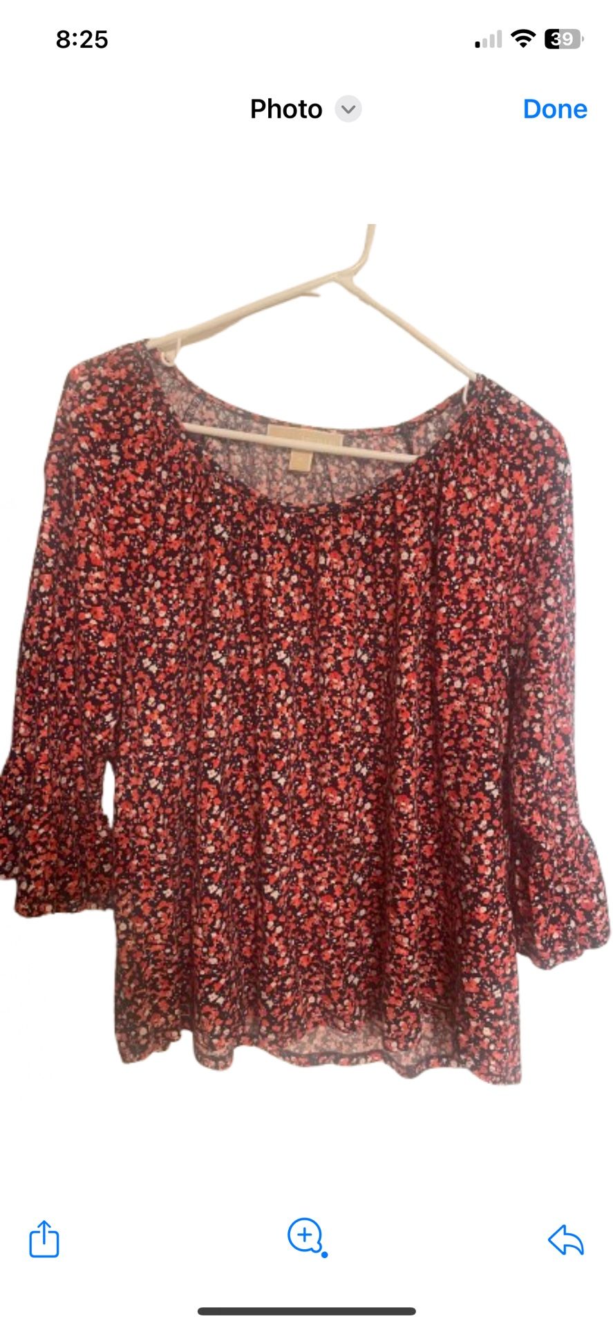 Michael Kors Floral Blouse - Size XL