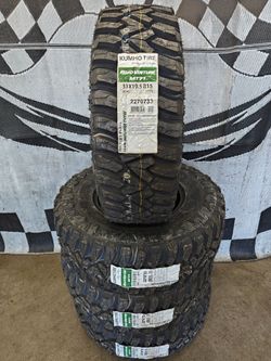 LT 31x10.50r15 "Brand New" Kumho Road Venture MT 71 Mud Terrain Load "C" Tires