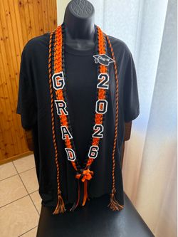 🎓Graduation leis (Yellow with Green)