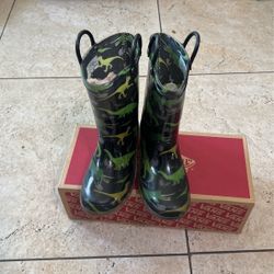 Max  Jake Robber Safety’s Booth For 🌧️ Mushy Shoo Kids 12 Light Up Rain 🧒 Size 12 Para kids 