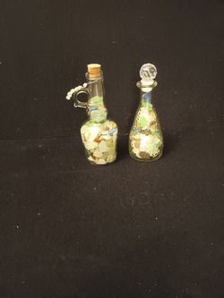 Genuine Sea Glass Mini Bottles 