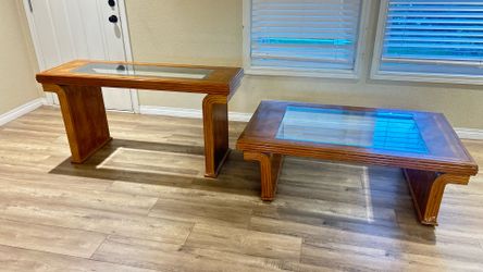Wood tables