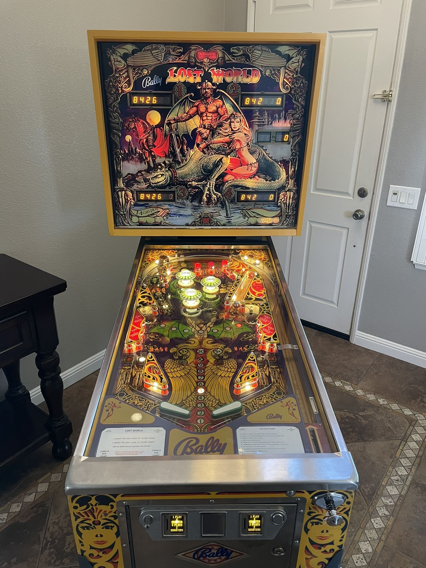 Bally Lost World classic pinball machine from 1978