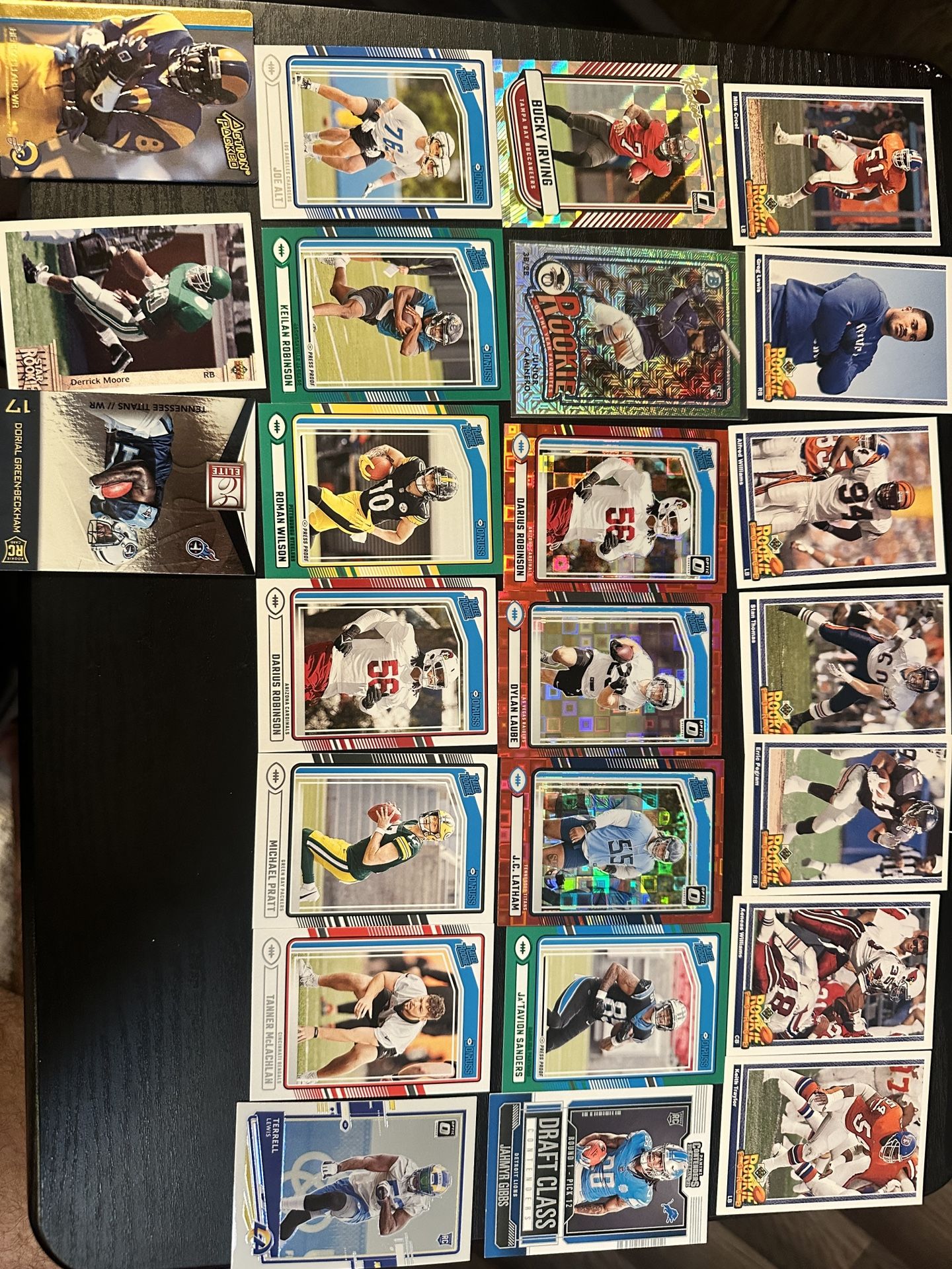 Lot of 24 Football Rookie Cards