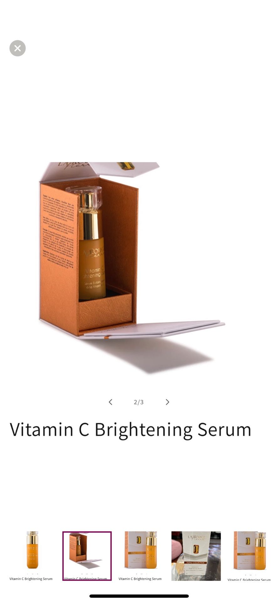 LAROUGE Pierre Vitamin C Brightening Serum. retail price 1,395