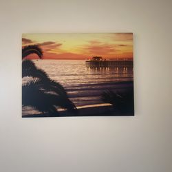 Canvas Print – Oceanside Pier Sunset, 18" x 24"