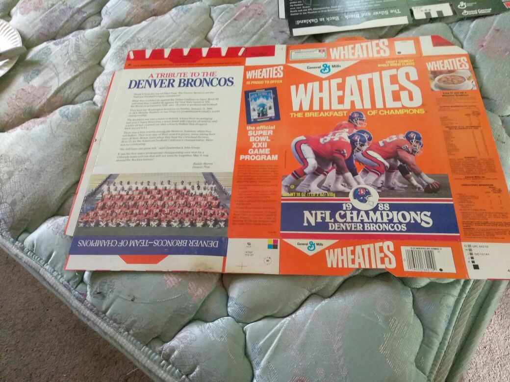 Wheaties box 1988 NFC champions