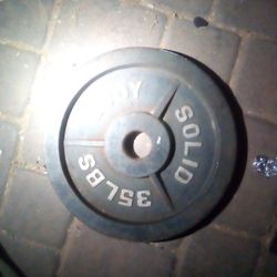 35 Pound Body Solid Iron Plates