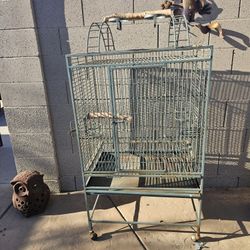 Large Bird Cage Has 4 Opening 