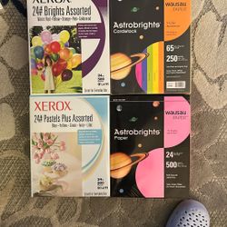 Colored Paper Stock 24lb & 65lb Cardstock