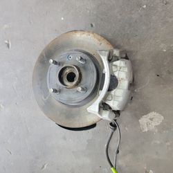 2016-2020 Chevy Spark Front Left Driver Brake Caliper Assembly + Rotor + Wheel Bearing Hub + Spindle Knuckle + Brake Pads OEM