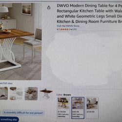Modern dinning table for 4