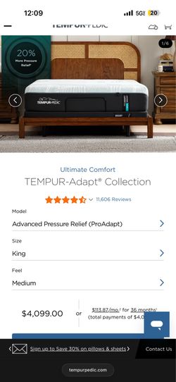 Tempurpedic bed